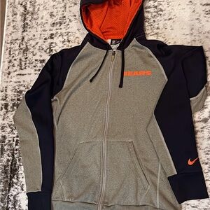 Chicago Bears NFL Therma-Fit Hoodie with Orange Lining